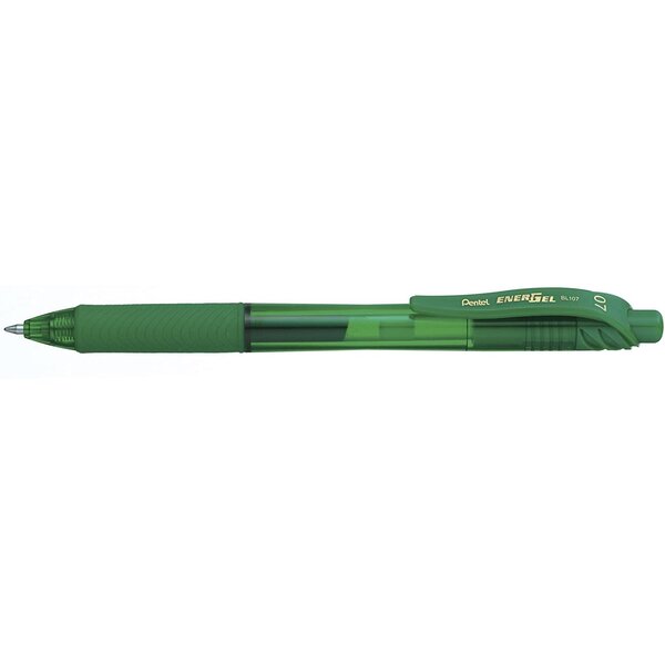Stylo Roller Encre Gel Rétractable ENERGEL X BL107 Pointe 0 7 mm Vert PENTEL