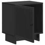 vidaXL Cabinet de chevet Noir 43 x 34 5 x 50 cm Bois d'ingénierie