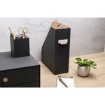 Porte-revues OfficeByMe dos 100mm - Noir x 2 EXACOMPTA