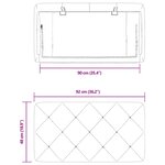 vidaXL Coussin de tête de lit bleu 90 cm velours