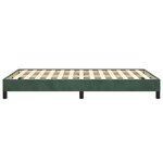 vidaXL Cadre de lit Vert foncé 120x200 cm Velours