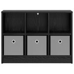 vidaXL Buffet Chêne noir 73 5 x 22 5 x 53 5 cm