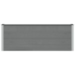 vidaXL Jardinière surélevée Noir 200 x 30 x 72 cm WPC et Aluminium
