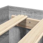 vidaXL Cadre de lit sonoma gris 140x190 cm bois d'ingénierie