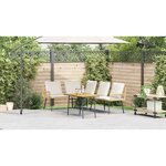 vidaXL Ensemble de canapé de jardin 2 Pièces Naturel polyrotin