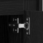 vidaXL Buffet moderne Chêne noir 80 x 34 x 75 cm Bois d'ingénierie