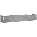 vidaXL Armoires murales 2Pièces gris béton 99x18x16 5cm bois d'ingénierie