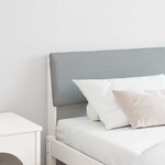 vidaXL Tête de lit capitonnée Gris clair 180 cm Pin massif