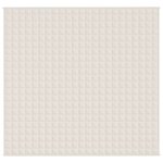 vidaXL Couverture lestée Crème clair 220x240 cm 15 kg Tissu