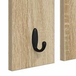 vidaXL Porte-manteau mural avec étagère Chêne sonoma 85 x 10 x 45 cm