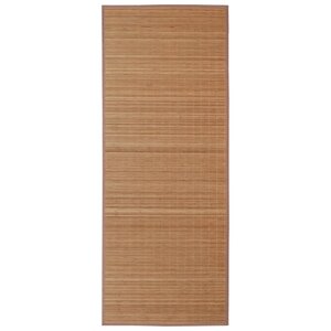 vidaXL Tapis en bambou marron à latte rectangulaire 120 x 180 cm