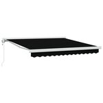 vidaXL Auvent repliable automatique noir 350x250 cm