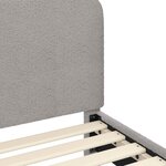 vidaXL Cadre de lit pour enfants avec tête de lit Gris clair 90x200 cm