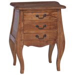 vidaXL Coffre de rangement 48 x 35 x 64 cm Bois de Mahogany Massif