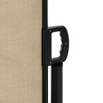 vidaXL Auvent latéral rétractable beige 200x300 cm