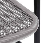 vidaXL Ensemble à manger de jardin et coussins 9 Pièces beige Poly rotin