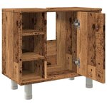 vidaXL Armoire de salle de bain vieux bois 60x32x53 5 cm