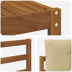 vidaXL Ensemble de canapés d'extérieur 7 pc Naturel et Beige