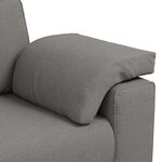 vidaXL Canapé avec coussin Taupe 160 x 77 x 82 cm tissu