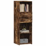 vidaXL Buffet haut chêne fumé 40x42 5x124 cm bois d'ingénierie