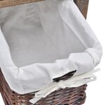 vidaXL Table de chevet 2 Pièces Bois Marron