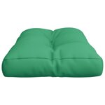 vidaXL Coussin de palette vert 80x40x12 cm tissu