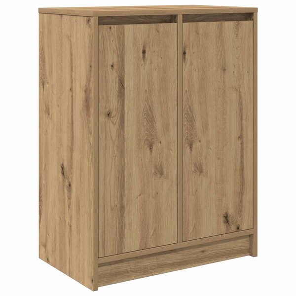vidaXL Meuble à chaussures chêne artisanal 57x34x76 cm bois ingénierie