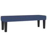 vidaXL Sommier à lattes de lit avec matelas Bleu 140x190 cm Tissu