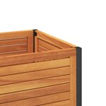 vidaXL Jardinière et étagère 110x45x80cm bois massif d'acacia et acier