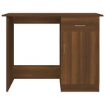vidaXL Bureau Chêne marron 100x50x76 cm Bois d'ingénierie