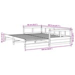 vidaXL Lit de jour sans matelas 80x200 cm bois de pin massif