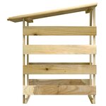 vidaXL Pergolas avec toits 3 Pièces 100x90x100 cm Bois de pin imprégné