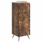 vidaXL Buffet Chêne fumé 33 x 34 5 x 90 cm Bois d'ingénierie