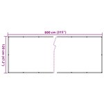 vidaXL Écran d'intimité de balcon blanc 800x120 cm PVC