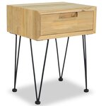 vidaXL Table de chevet 40x30x50 cm Teck