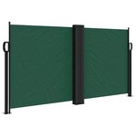 vidaXL Auvent latéral rétractable vert foncé 120x1200 cm