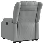 vidaXL Fauteuil inclinable Gris clair Tissu