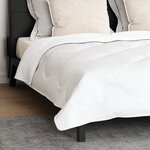 vidaXL Couette Autre avec oreiller 3 Pièces Blanc 240 x 200 cm Microfibre