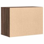 vidaXL Commode d'angle chêne marron 80x41x58 cm bois d'ingénierie