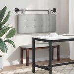 vidaXL Tête de lit suspendue Gris nuage Tissu