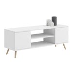 Meuble TV Focus pieds bois 155
