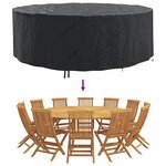 vidaXL Housse pour mobilier d'extérieur 279 x 279 x 71 cm Tissu 600D