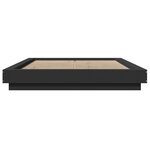 vidaXL Cadre de lit sans matelas noir 140x200 cm