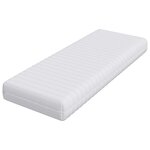 vidaXL Matelas avec Couche de Coco Blanc 80 x 200 cm Ressort ensaché