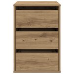 vidaXL Commode d'angle chêne artisanal 40x41x58 cm bois d'ingénierie