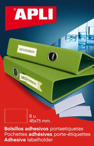 Poch.Porte-Étiq. 45X75 6 U.Bl.