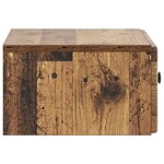 vidaXL Cabinet de chevet mural 2 pc Bois ancien 49 x 34 5 x 20 cm