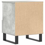 vidaXL Tables de chevet 2 Pièces gris béton 40x35x50 cm bois d’ingénierie