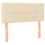 vidaXL Tête de lit à LED Crème 90x5x78/88 cm Tissu
