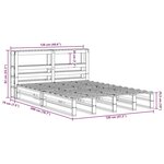 vidaXL Cadre de lit sans matelas 120x200 cm bois de pin massif